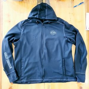 Harley Davidson Men's 3XL Tall Sweatshirt Hoodie Black